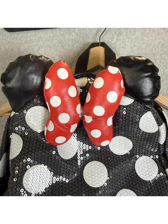 Disney Mickie Mouse Sequin Black White Backpack Girls Kids Adult